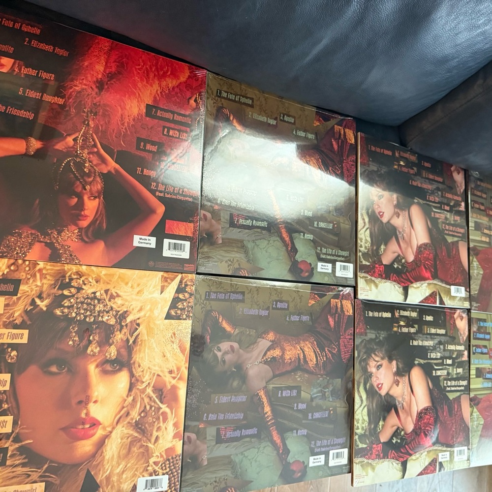 NEVER OPENED SEALED FULL SET OF 8 LIFE OF SHOWGIRL Taylor Swift Vinyl